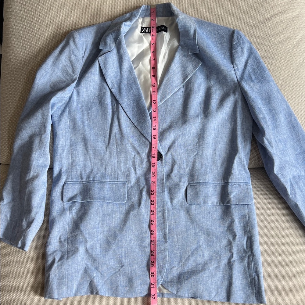 Zara Blue Blazer - Picture 9 of 12